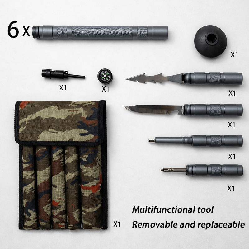 Terozi™ Tactical Trekking Staff — Detachable Survival System - Terozi