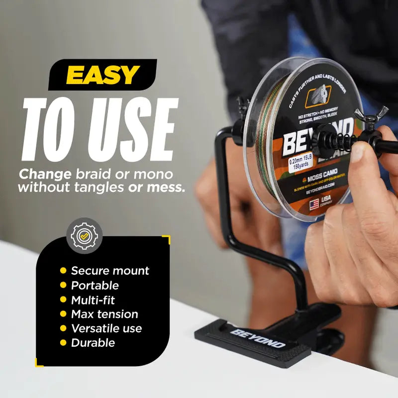Beyond Fishing Line Spooler Table Clamp Station Winder Tool