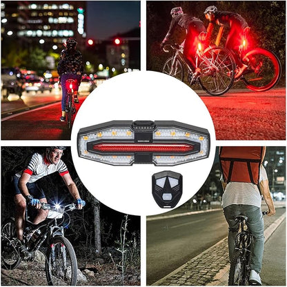 RideSignal™ Solar Bike Tail Light – Rechargeable Safety Light with Remote Control