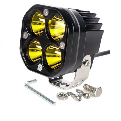 3 Inch 4 LED Offroad Work Light Bar Pod Adjustable Bracket