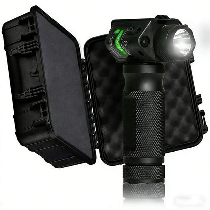 Lumigrip Vertical Flashlight Grip – LED Light with Laser