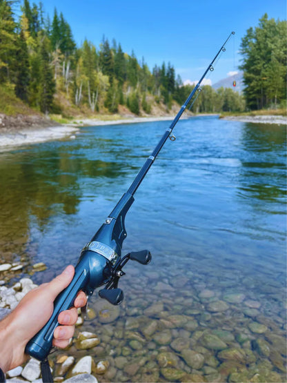 TitanCast · Pro-Folding Travel Rod & Reel Combo