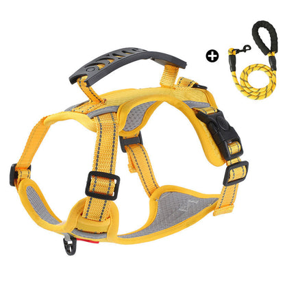 Pet Vest-Style Harness Leash – Anti-Pull, Secure Buckle & Reflective Design