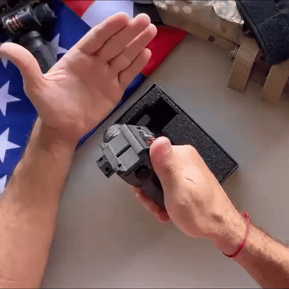 Lumigrip Vertical Flashlight Grip – LED Light with Laser