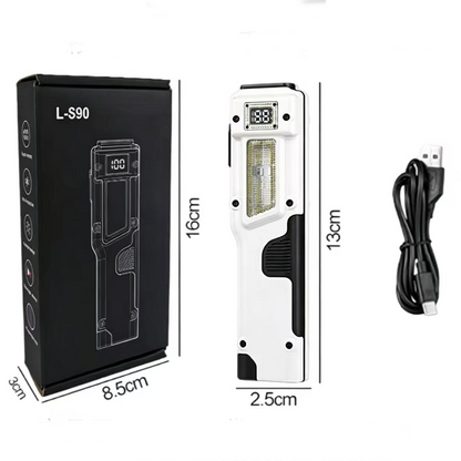 BeamClip™ Rechargeable Clip-On LED Light – Motion Sensor & Digital Power Display