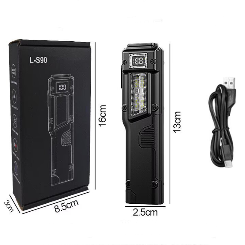 BeamClip™ Rechargeable Clip-On LED Light – Motion Sensor & Digital Power Display