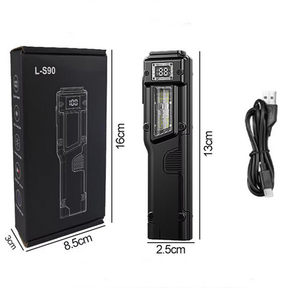 BeamClip™ Rechargeable Clip-On LED Light – Motion Sensor & Digital Power Display