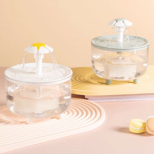 Anti-Dry-Burn Automatic Pet Water Fountain: Flowing Water Circulation & Multi-Layer Filtration