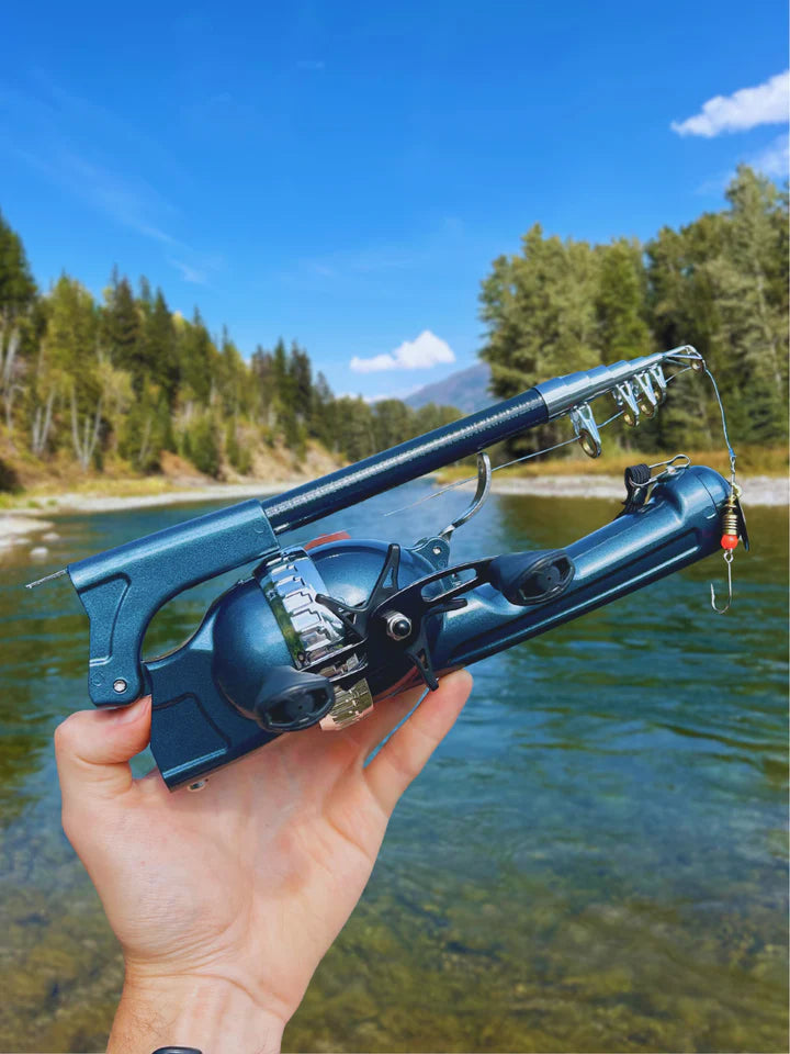 TitanCast · Pro-Folding Travel Rod & Reel Combo