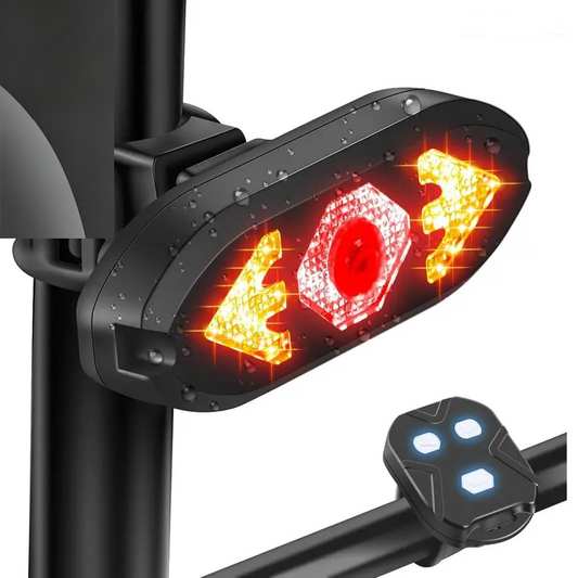 RideSignal™ Wireless Remote Bike Tail Light – Turn Signal, Horn & USB Rechargeable