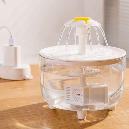Anti-Dry-Burn Automatic Pet Water Fountain: Flowing Water Circulation & Multi-Layer Filtration