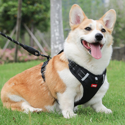 Pet Vest-Style Harness Leash – Anti-Pull, Secure Buckle & Reflective Design
