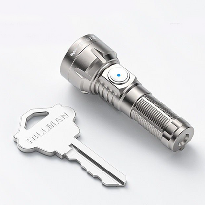 MicroGlow Ultra-Bright Rechargeable Pocket EDC Flashlight with 10280 Battery