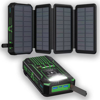 SolarArmor · Quad-Panel 20000mAh Solar Power Bank