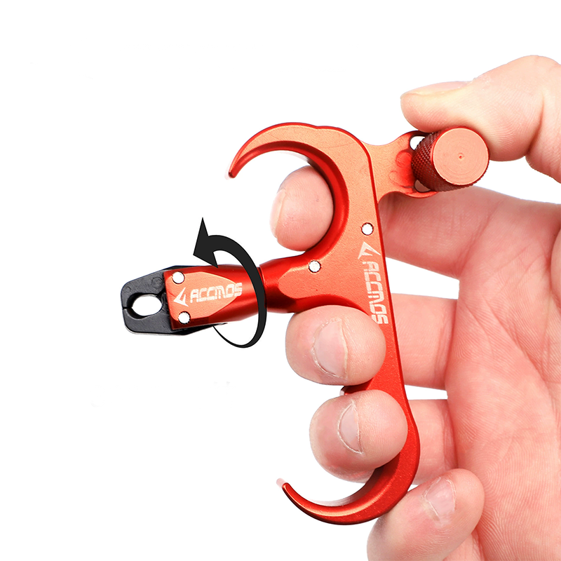 ACCMOS Compound Bow Release Aid 360 Rotating 3/4 Finger