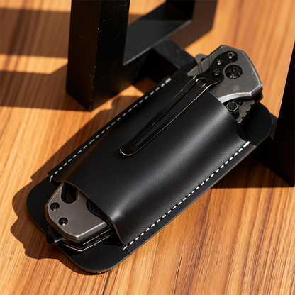 Strider · Heavy-Duty Leather EDC Pocket Knife Sheath