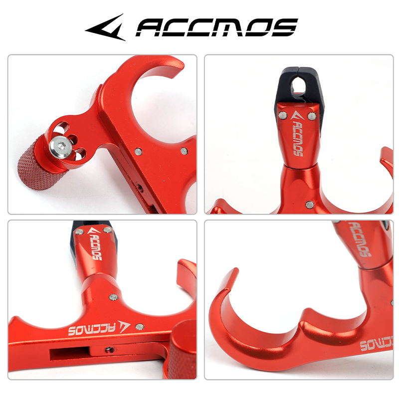 ACCMOS Compound Bow Release Aid 360 Rotating 3/4 Finger