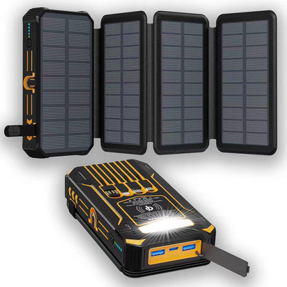 SolarArmor · Quad-Panel 20000mAh Solar Power Bank