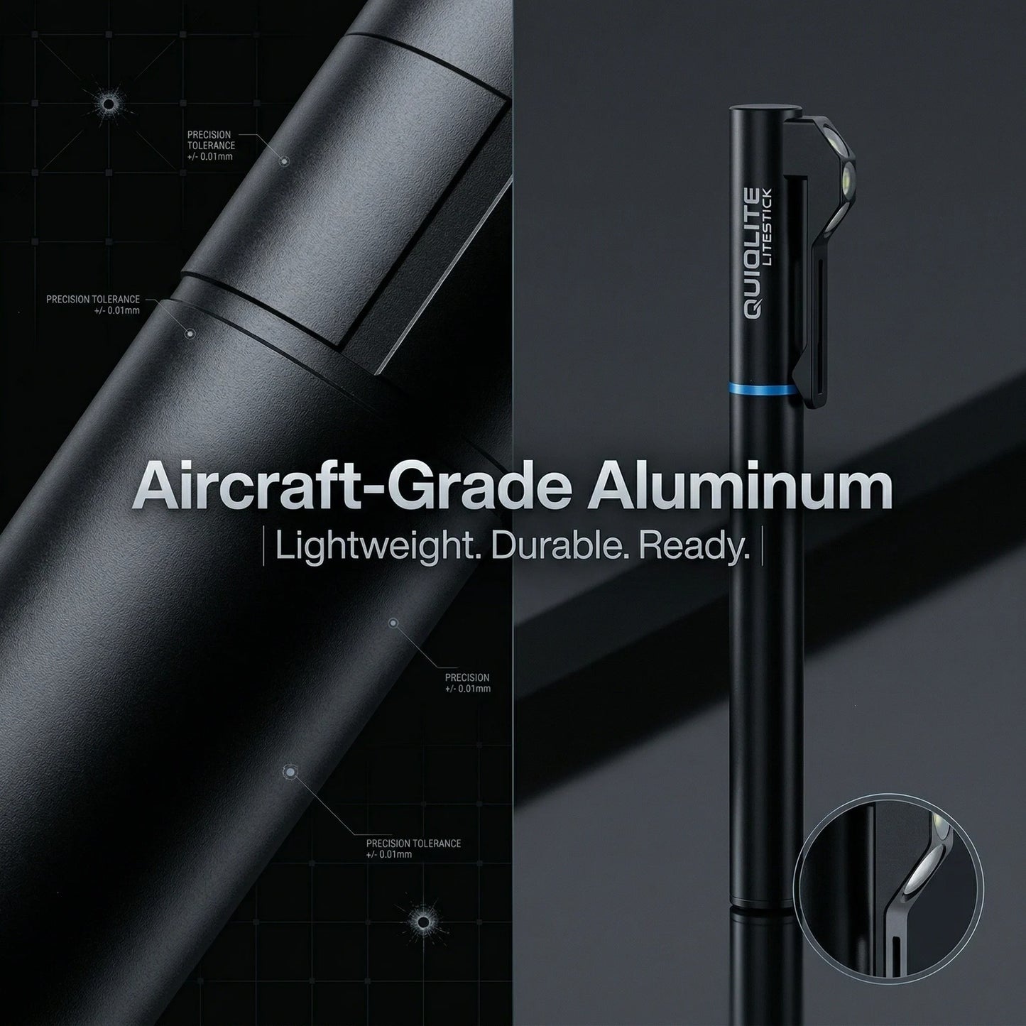 BeamMatrix™ 3-LED Multi-Angle Pen Light with Green Laser
