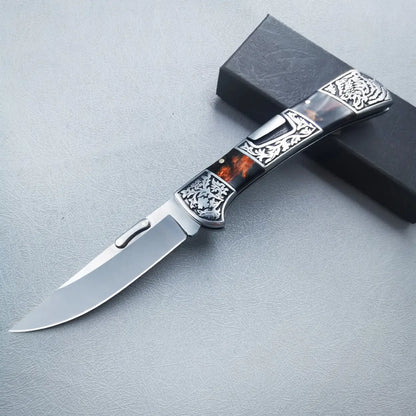 Heritage Bloom · Vintage Engraved Precision Axis Tool