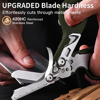 Tactical 8-in-1 Medical Trauma Shears with Window Breaker