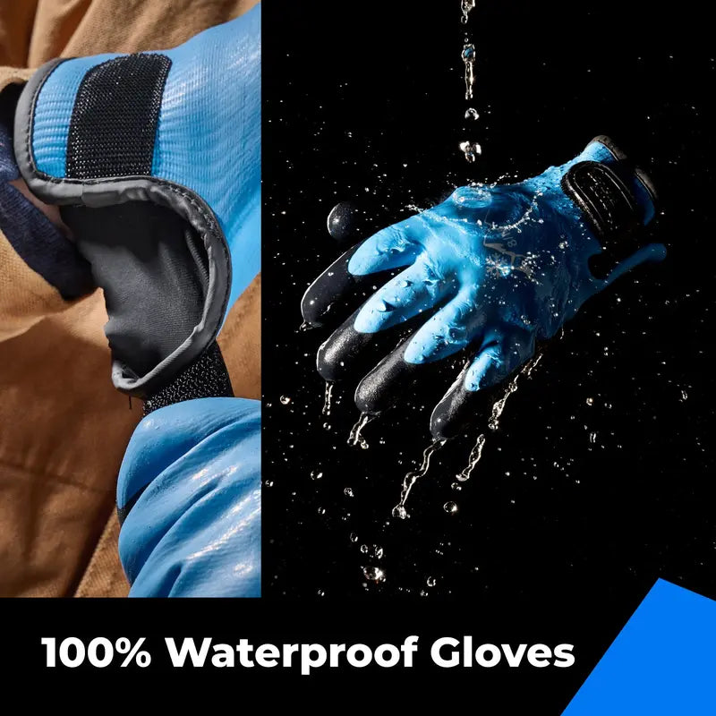 Winter Waterproof Thermal Work Gloves Heavy Duty Cold Proof Grip