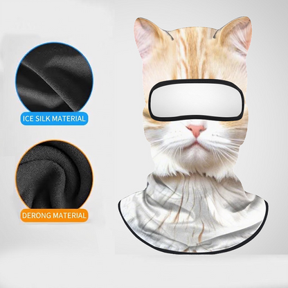 3D Animal Ears Balaclava Face Mask UV Protection Cooling Hood
