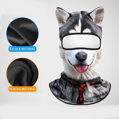 3D Animal Ears Balaclava Face Mask UV Protection Cooling Hood