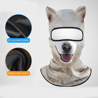 3D Animal Ears Balaclava Face Mask UV Protection Cooling Hood