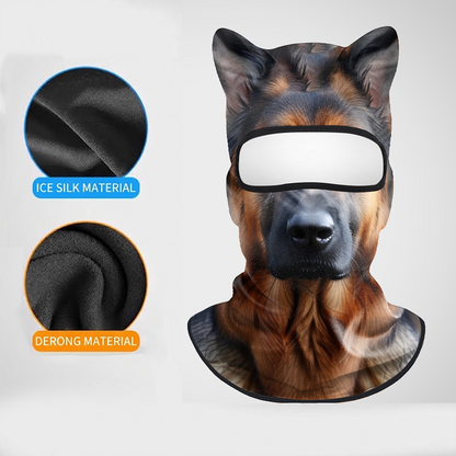 3D Animal Ears Balaclava Face Mask UV Protection Cooling Hood