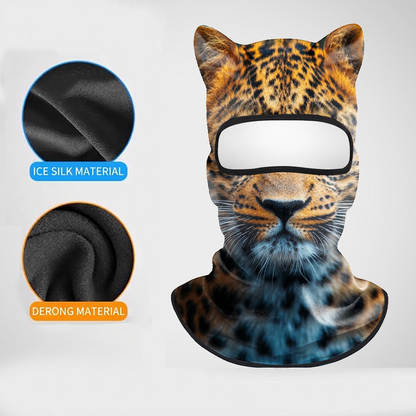 3D Animal Ears Balaclava Face Mask UV Protection Cooling Hood