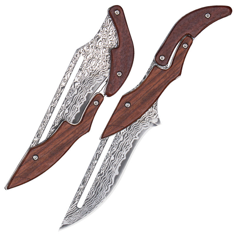 ObsidianMech X-1: Mechanical Damascus EDC Kinetic Folder