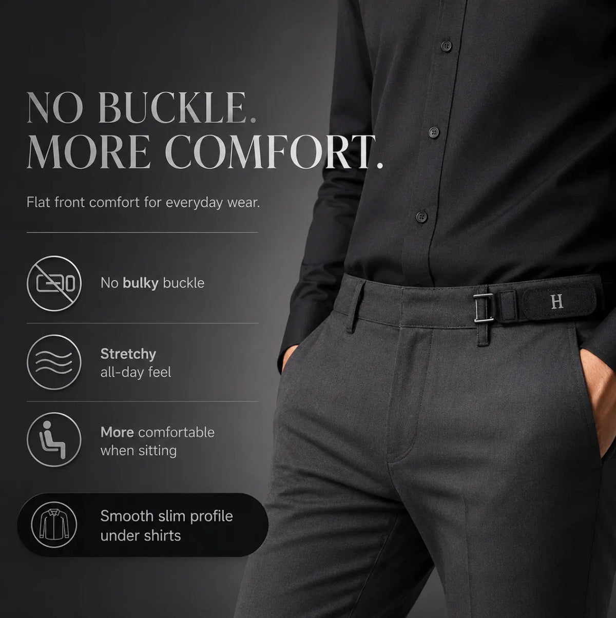 Buckle-less Belt Strap™