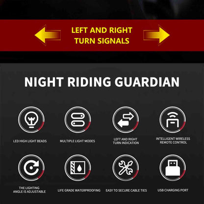 RideSignal™ Solar Bike Tail Light – Rechargeable Safety Light with Remote Control