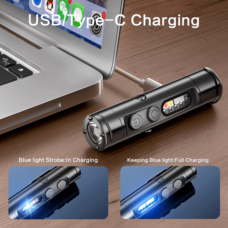 AeroLite Pro Aluminum Flashlight – Pocket - Size Multi - Function Tool - Terozi