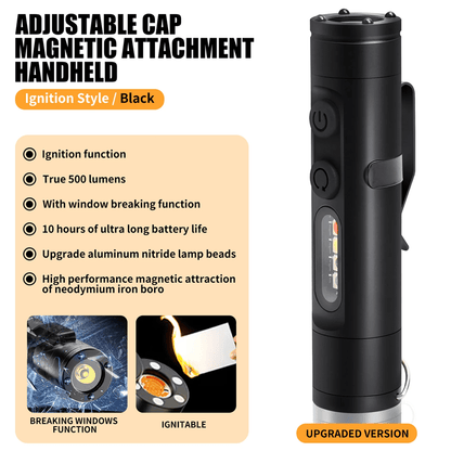 AeroLite Pro Aluminum Flashlight – Pocket - Size Multi - Function Tool - Terozi