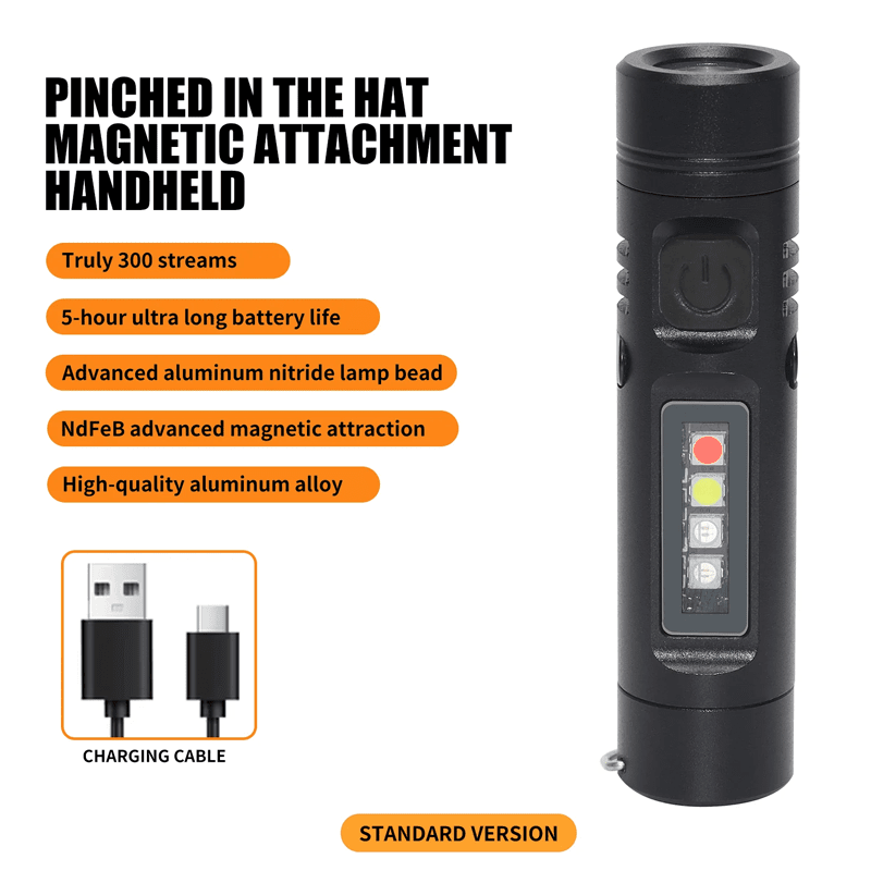 AeroLite Pro Aluminum Flashlight – Pocket - Size Multi - Function Tool - Terozi