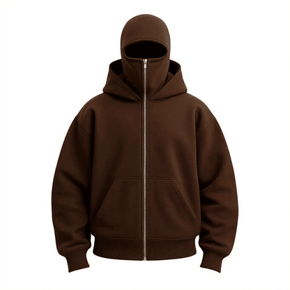 AeroPeak High - Neck Hooded Sweatshirt – Urban Outdoor Warmth - Terozi