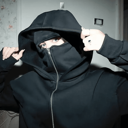 AeroPeak High - Neck Hooded Sweatshirt – Urban Outdoor Warmth - Terozi