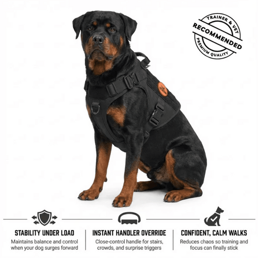 ArmorGuard Tactical Dog Vest – Full Protection & Multi - Point Adjustment - Terozi