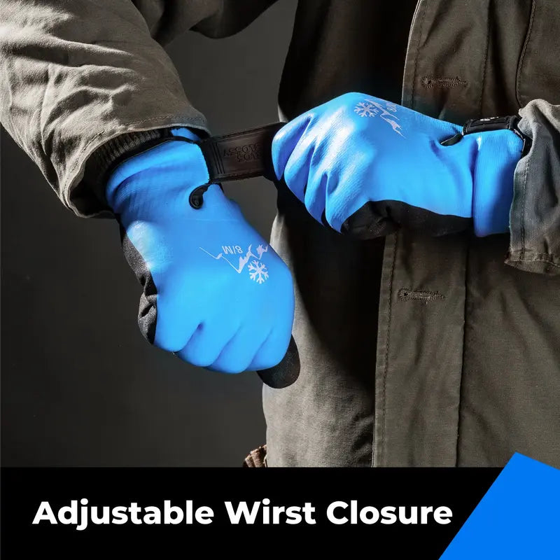 Winter Waterproof Thermal Work Gloves Heavy Duty Cold Proof Grip