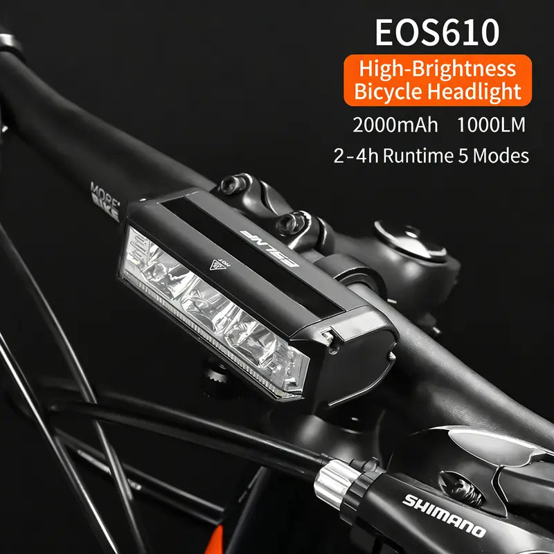 RideBeam™ Ultra-Bright USB Rechargeable Bike Headlight
