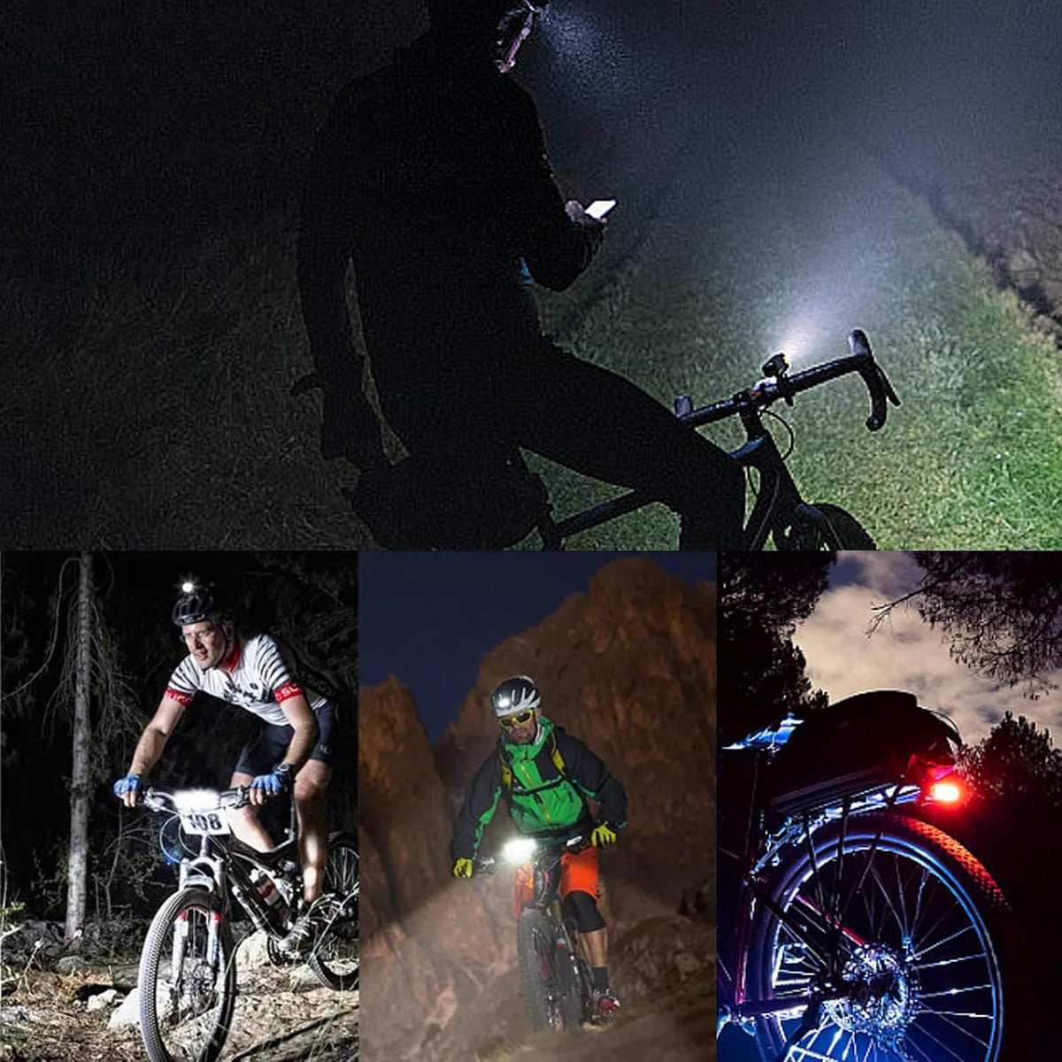 RideBeam™ Ultra-Bright USB Rechargeable Bike Headlight
