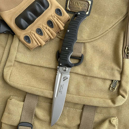 HOKC Folding Survival Knife – Outdoor EDC Tool - Terozi