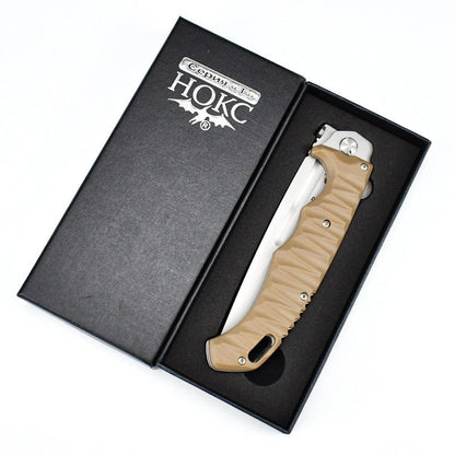 HOKC Folding Survival Knife – Outdoor EDC Tool - Terozi