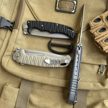 HOKC Folding Survival Knife – Outdoor EDC Tool - Terozi