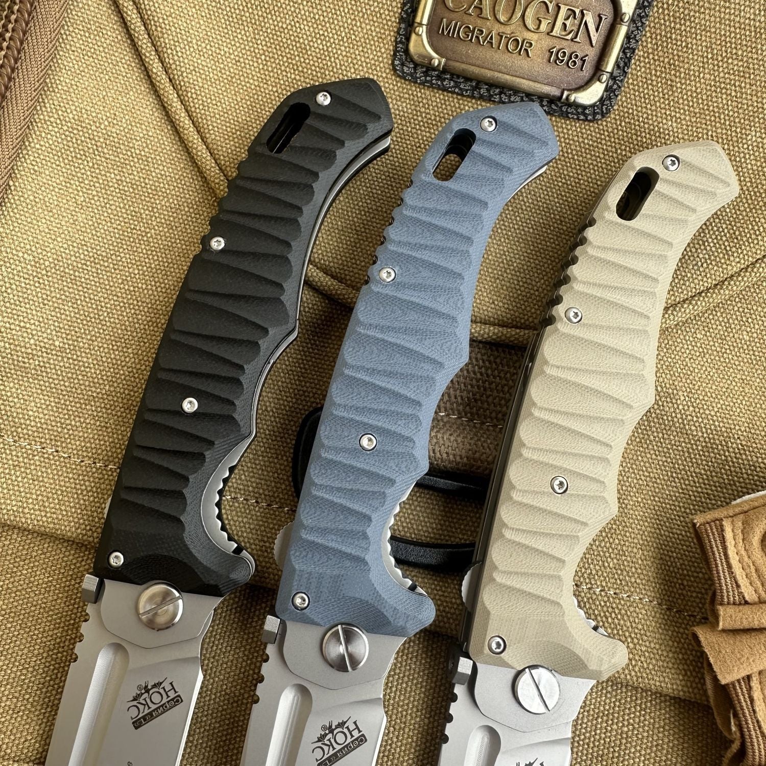 HOKC Folding Survival Knife – Outdoor EDC Tool - Terozi