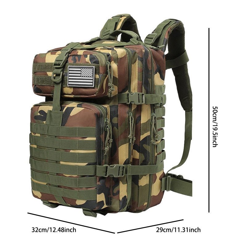 Outdoor Large - Capacity Tactical Backpack: Rugged & Versatile - Terozi