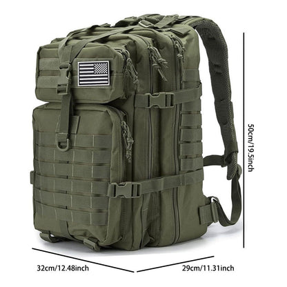 Outdoor Large - Capacity Tactical Backpack: Rugged & Versatile - Terozi