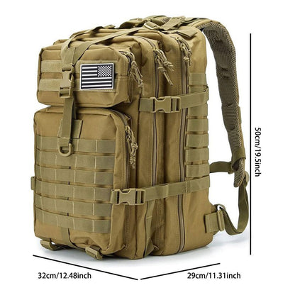 Outdoor Large - Capacity Tactical Backpack: Rugged & Versatile - Terozi